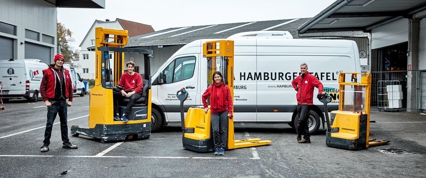 Jungheinrich donates forklift truck to Hamburger Tafel